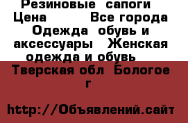 Резиновые  сапоги › Цена ­ 600 - Все города Одежда, обувь и аксессуары » Женская одежда и обувь   . Тверская обл.,Бологое г.